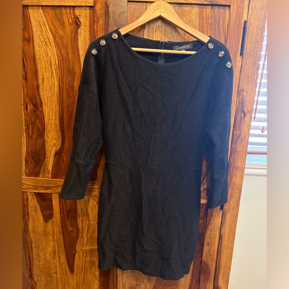 Thick black dynamite dress